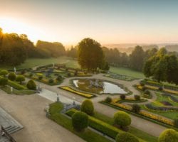 Parterre at sunrise. Image © National Trust, Waddesdon Manor. Photo Chris Lacey Waddesdon Manor